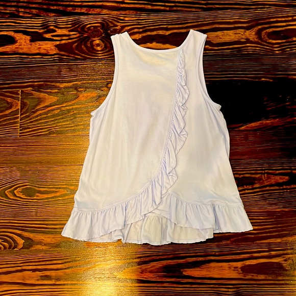 Light purple, ruffled tank top - Picture 2 of 2